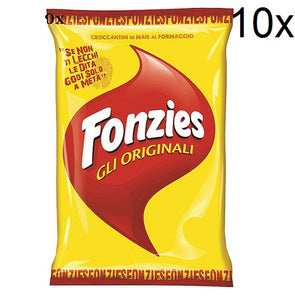 Fonzies Corn Snacks Crisps Potato Chips Cheese Flavour pack of 10